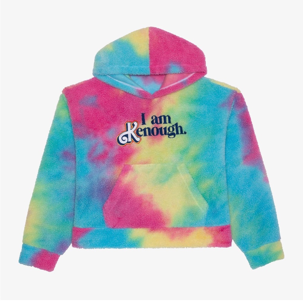 I am Kenough rainbow Sherpa hoodie - Barbie